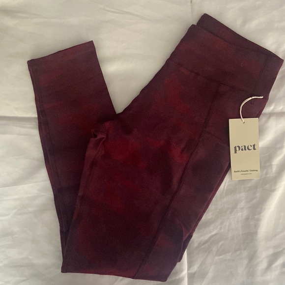 🆕 Pact Organic Cotton Go-To Pocket Leggings in Raisin Camo Size Small - Picture 14 of 14